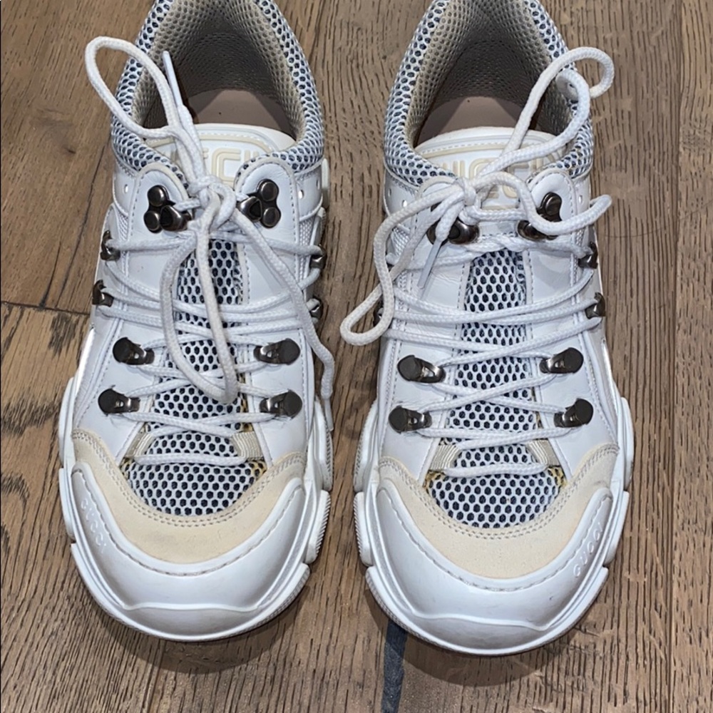 GUCCI flashtrek sneakers/ white 36